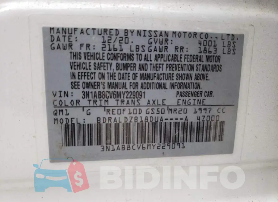 3N1AB8CV6MY229091 Photo# 12