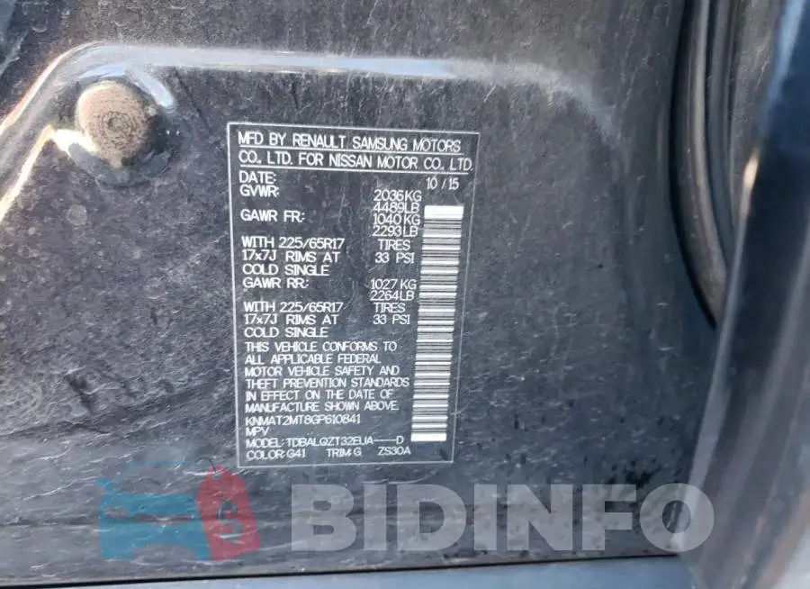 KNMAT2MT8GP610841 Photo# 12