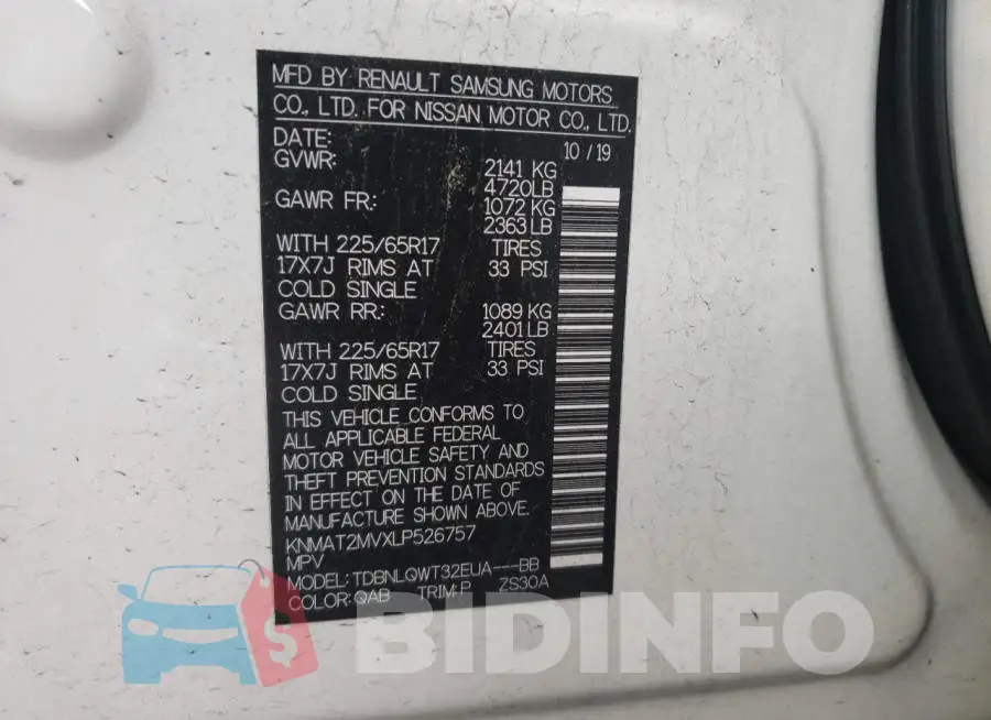 KNMAT2MVXLP526757 Photo# 13