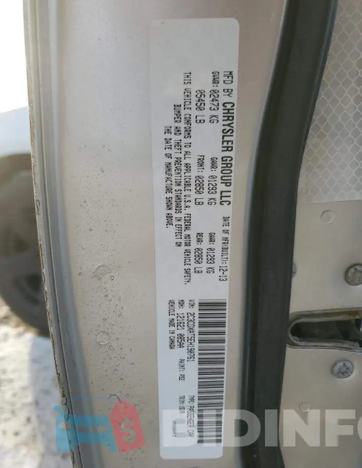 2C3CDXAT5EH190761 Photo# 13