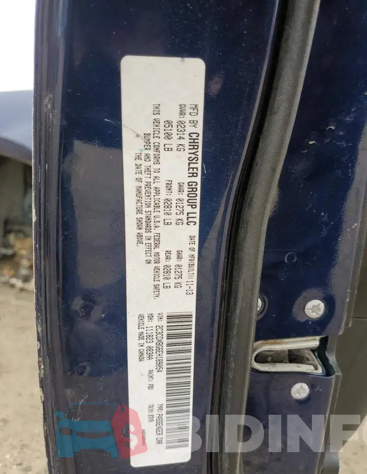 2C3CDXBG6EH189054 Photo# 12