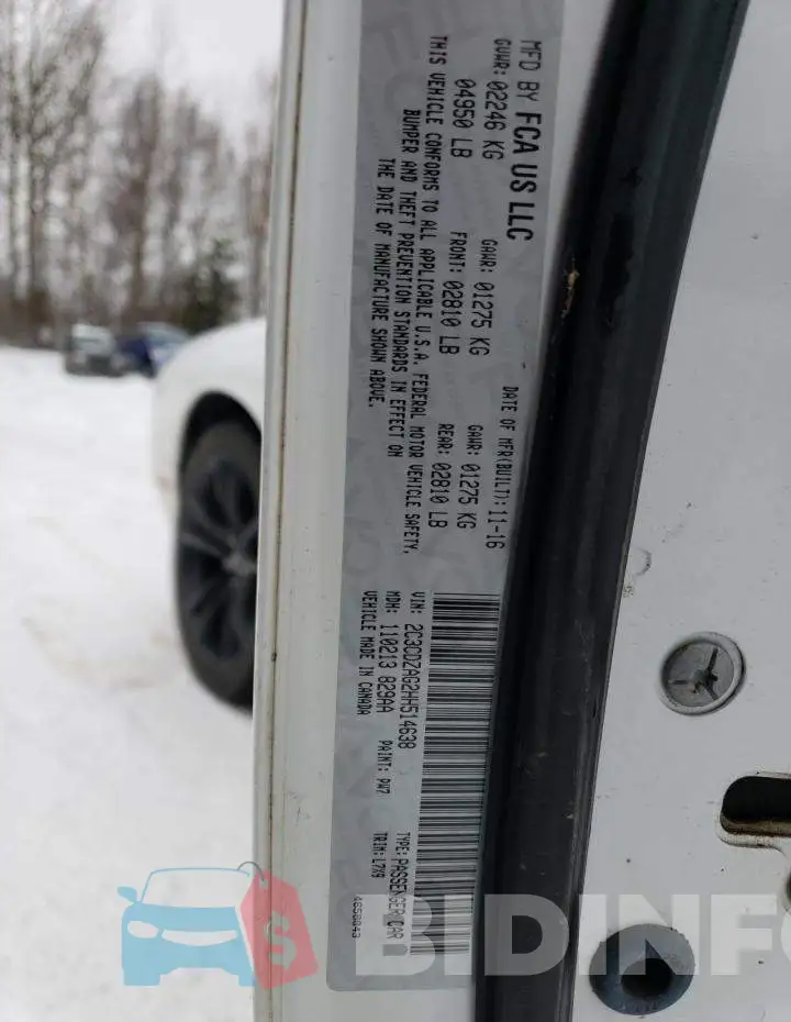 2C3CDZAG2HH514638 Photo# 12