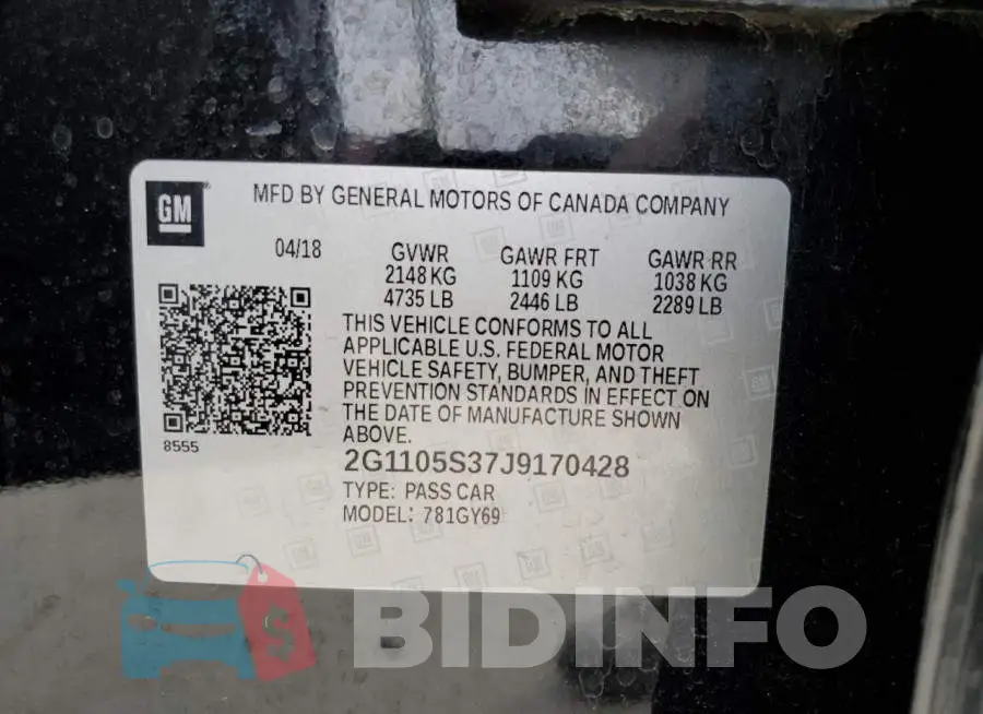 2G1105S37J9170428 Photo# 13