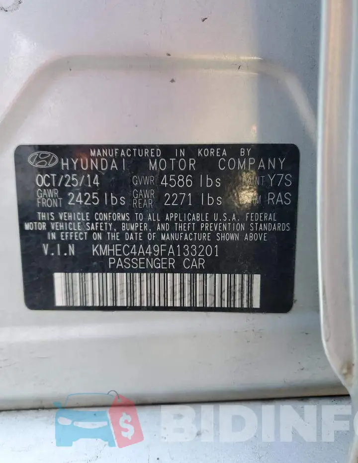 KMHEC4A49FA133201 Photo# 13