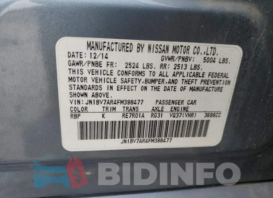 JN1BV7AR4FM398477 Photo# 12