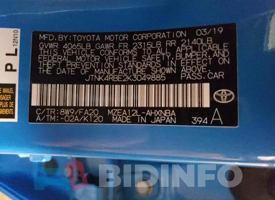 JTNK4RBE2K3049885 Photo# 12