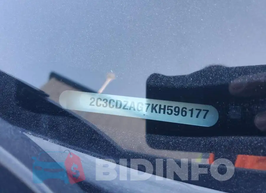 2C3CDZAG7KH596177 Photo# 12