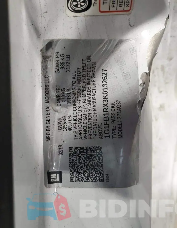 1G1FB1RX3K0132627 Photo# 12