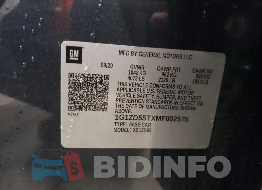 1G1ZD5STXMF002575 Photo# 10