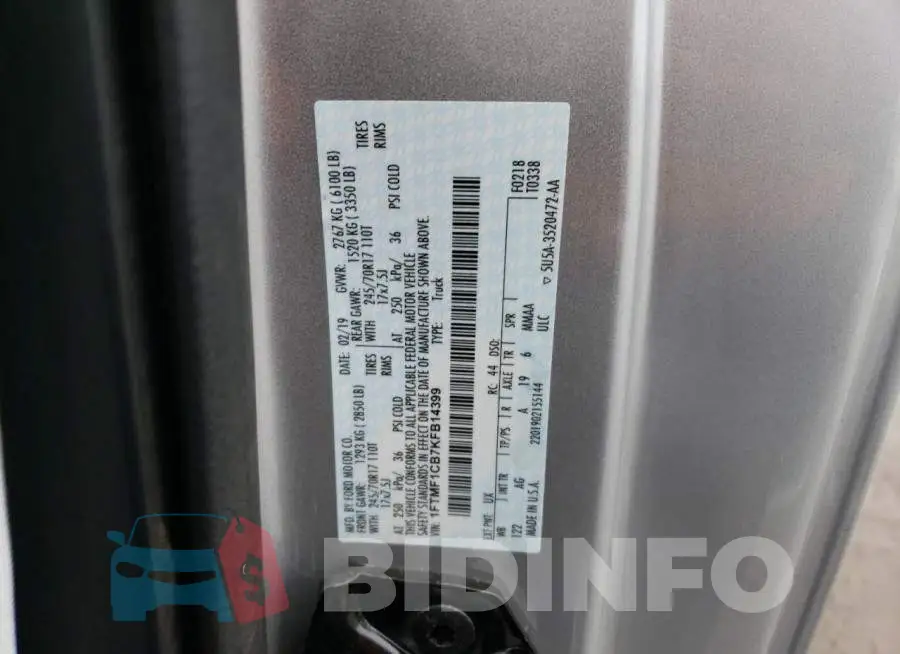 1FTMF1CB7KFB14399 Photo# 12