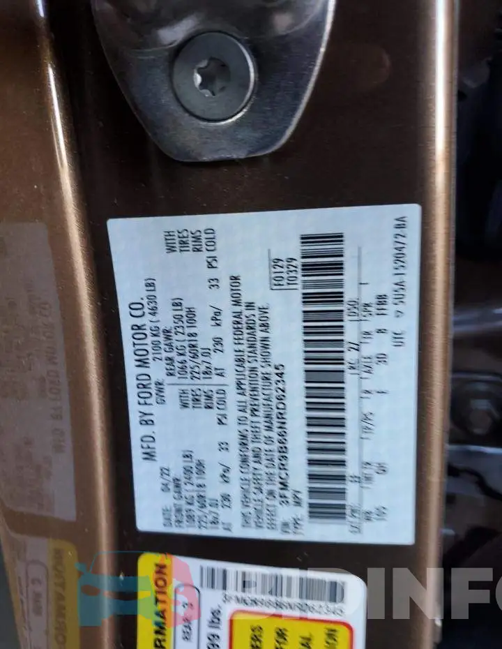 3FMCR9B66NRD62345 Photo# 12
