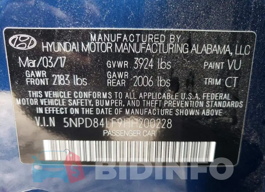 5NPD84LF9HH200228 Photo# 12