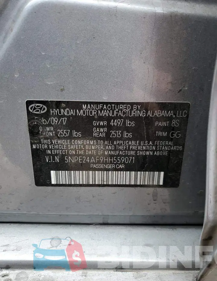 5NPE24AF9HH559071 Photo# 12