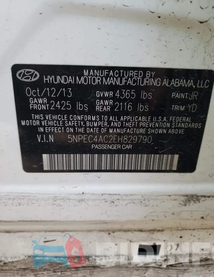 5NPEC4AC2EH829790 Photo# 12