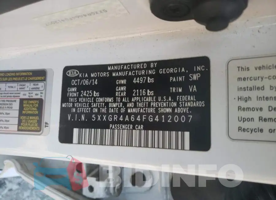 5XXGR4A64FG412007 Photo# 12