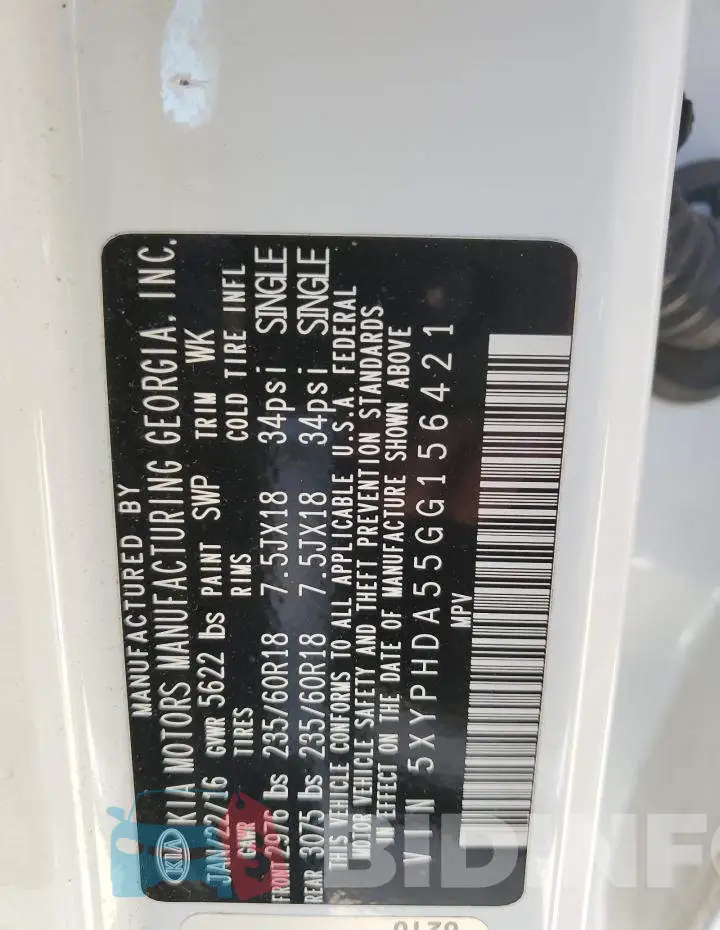 5XYPHDA55GG156421 Photo# 13
