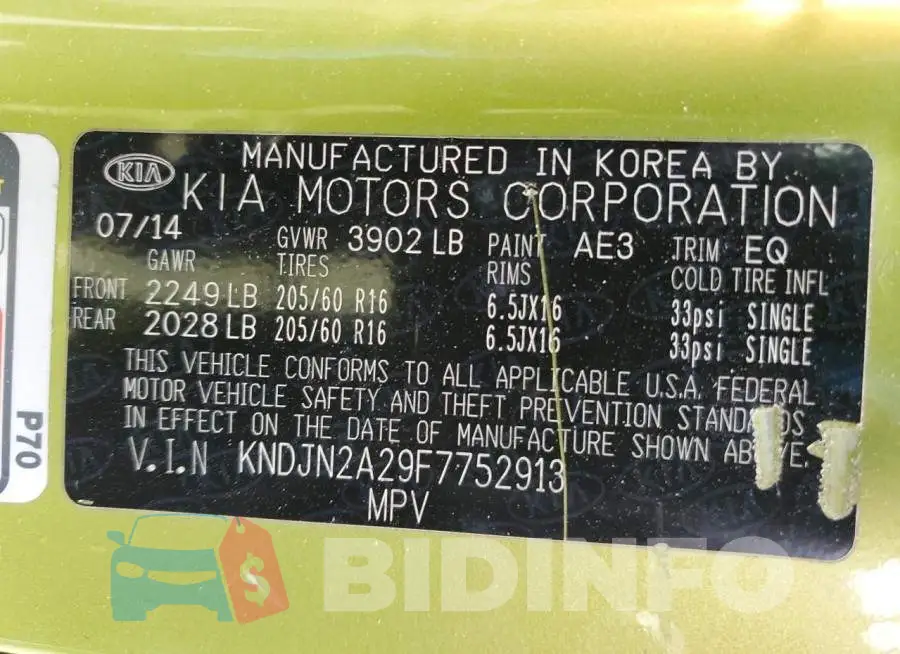 KNDJN2A29F7752913 Photo# 12