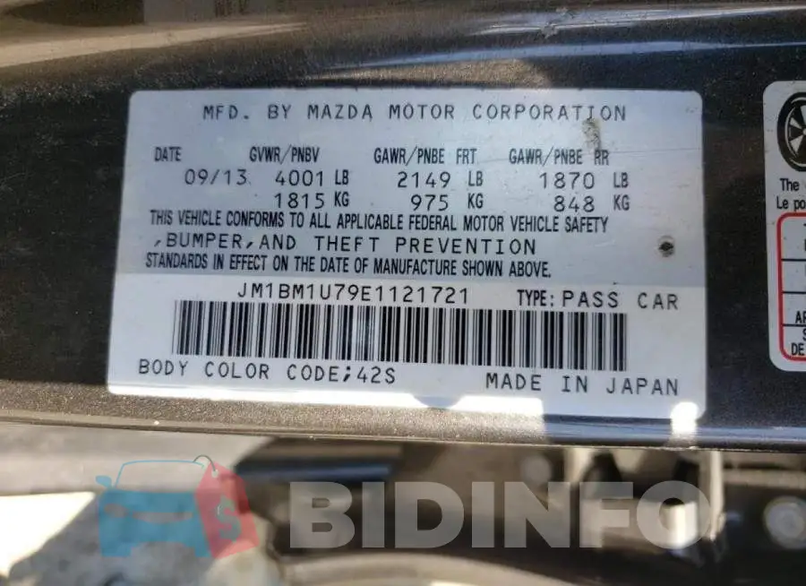 JM1BM1U79E1121721 Photo# 10
