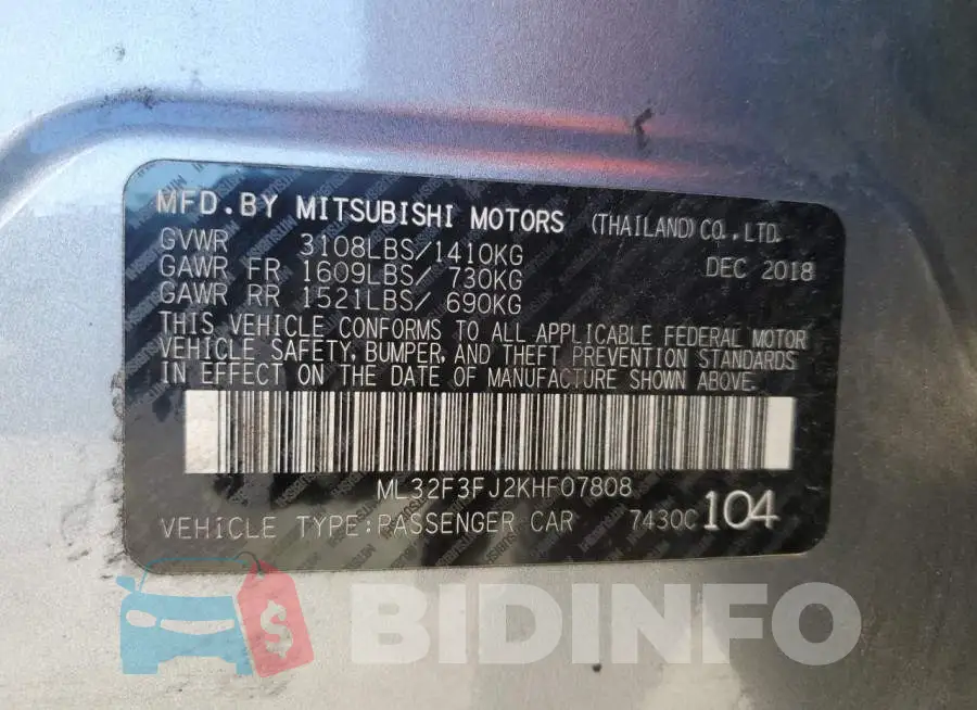 ML32F3FJ2KHF07808 Photo# 12