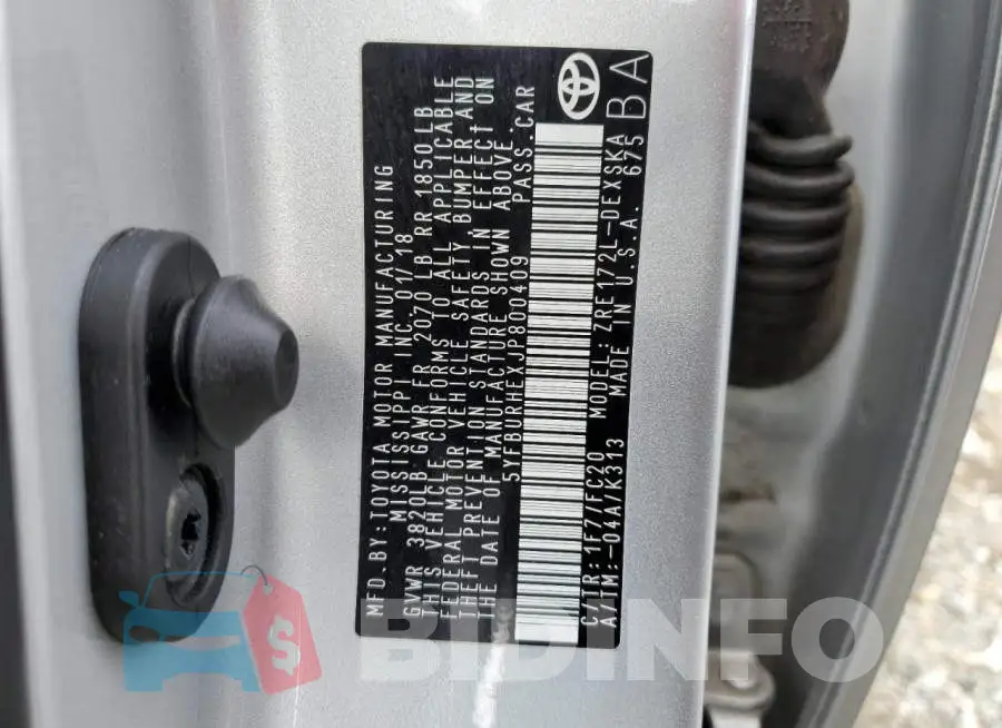 5YFBURHEXJP800409 Photo# 12