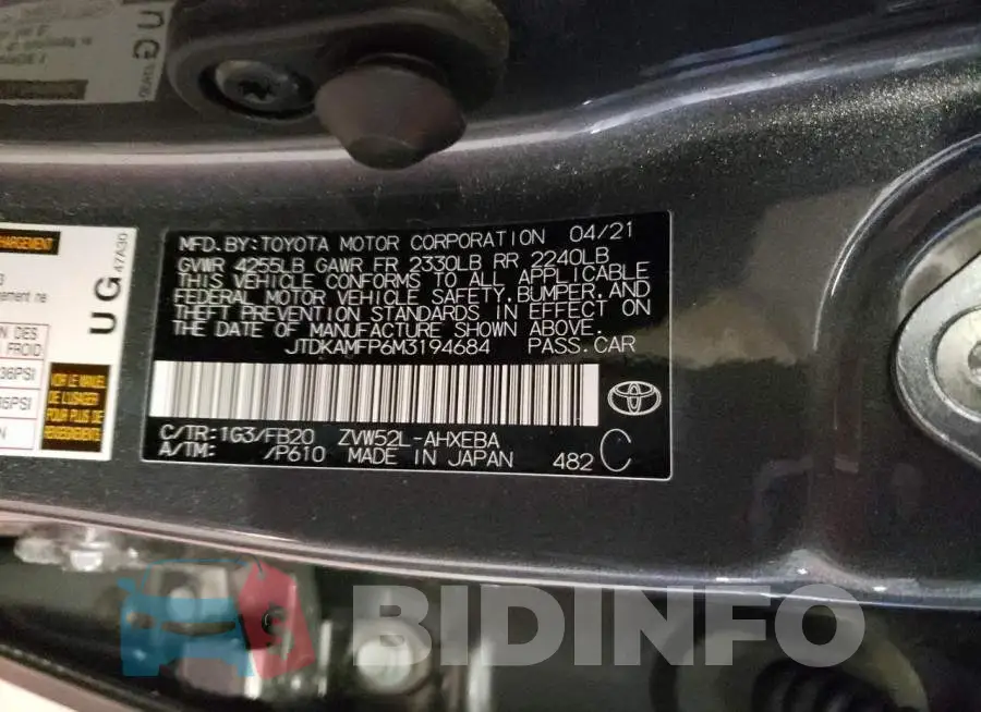 JTDKAMFP6M3194684 Photo# 12