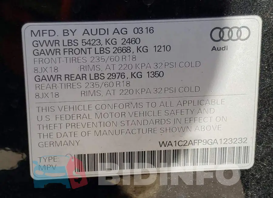 WA1C2AFP9GA123232 Photo# 12