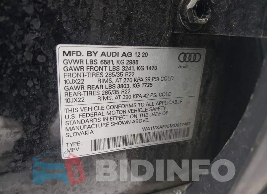 WA1VXAF75MD027487 Photo# 13