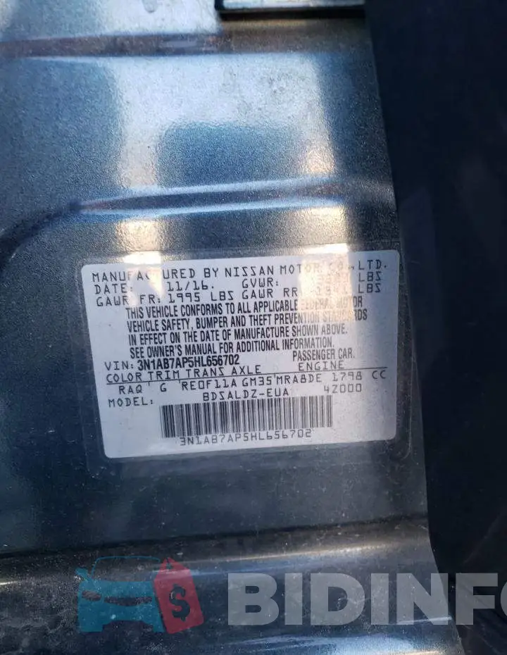 3N1AB7AP5HL656702 Photo# 12