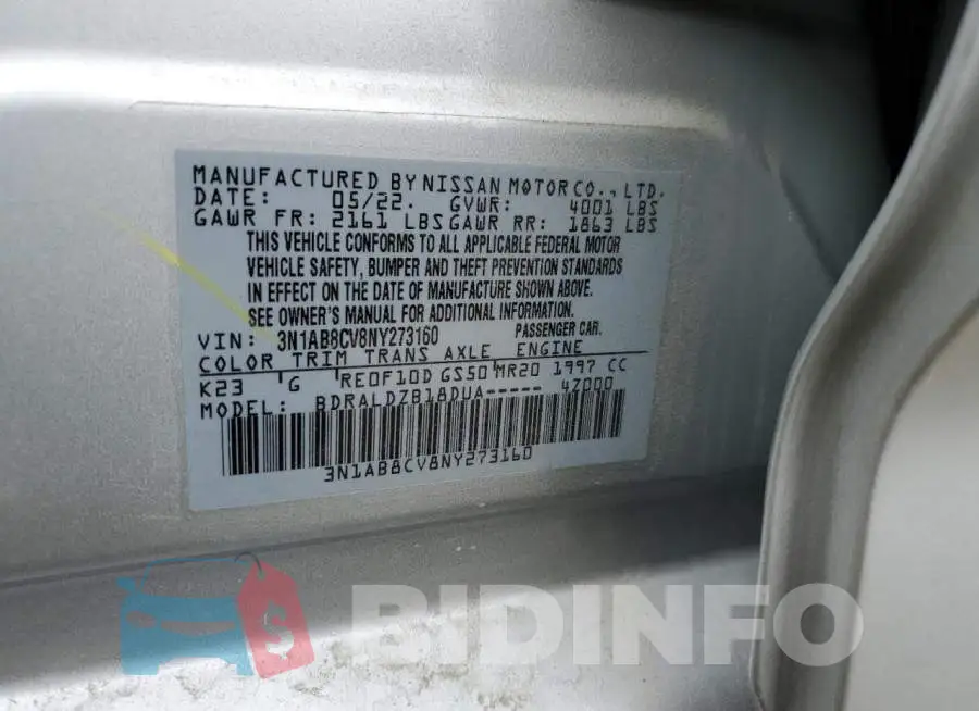 3N1AB8CV8NY273160 Photo# 12