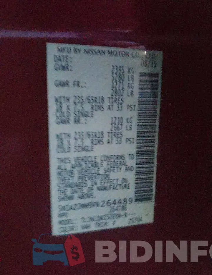 5N1AZ2MH9FN264489 Photo# 13