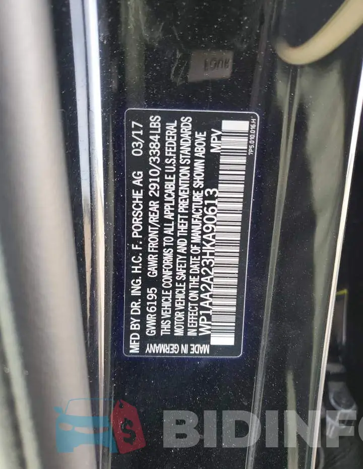 WP1AA2A23HKA90613 Photo# 13