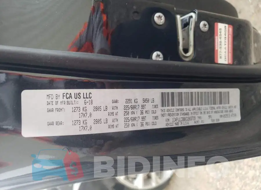 1C4PJLCB8KD203739 Photo# 12