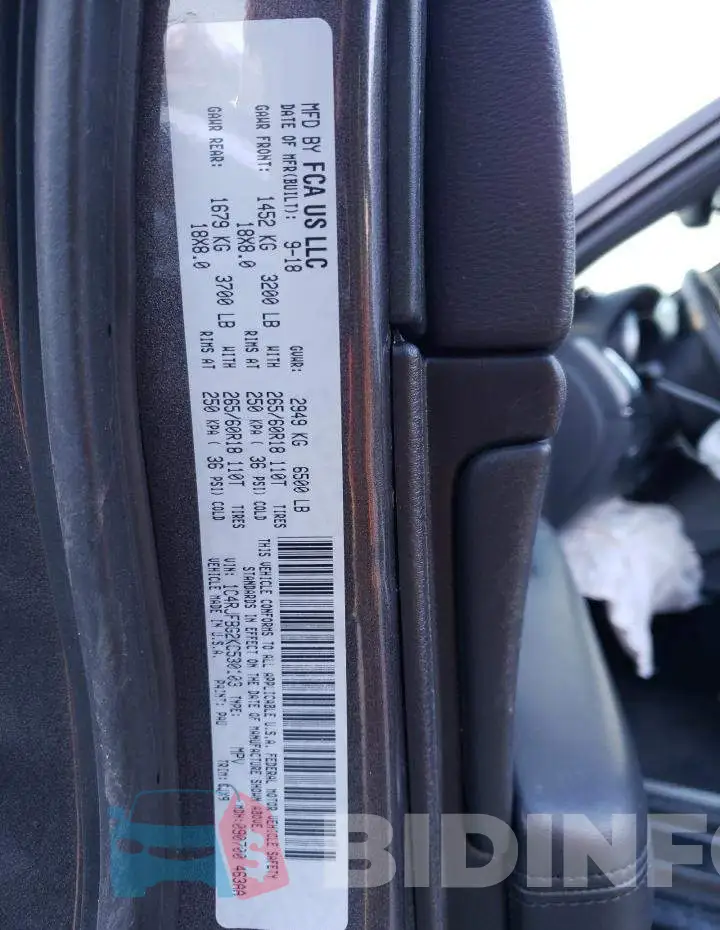 1C4RJFBG2KC530103 Photo# 14