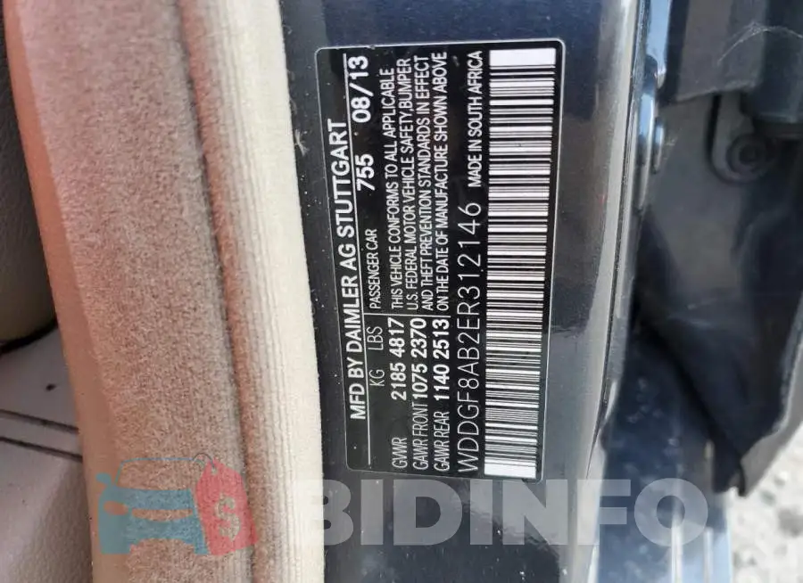 WDDGF8AB2ER312146 Photo# 12