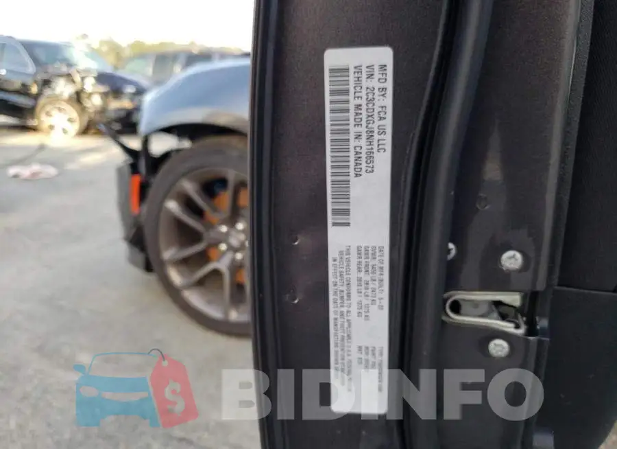 2C3CDXGJ8NH166573 Photo# 12