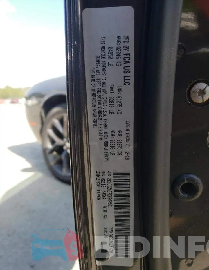 2C3CDZAG7KH602561 Photo# 12