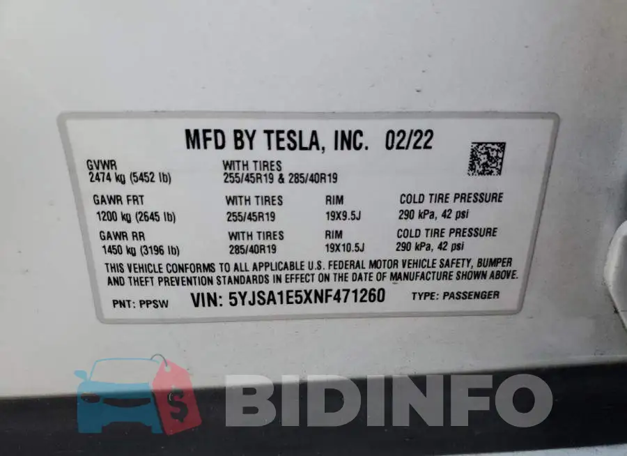 5YJSA1E5XNF471260 Photo# 12