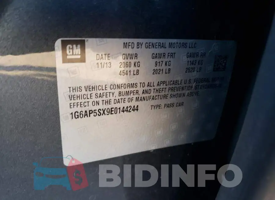 1G6AP5SX9E0144244 Photo# 12