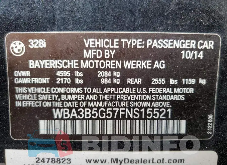 WBA3B5G57FNS15521 Photo# 10