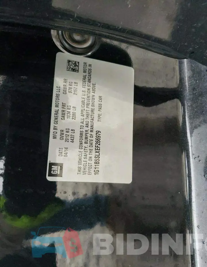 1G11B5SLXEF266979 Photo# 12