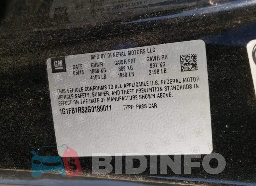1G1FB1RS2G0189011 Photo# 12