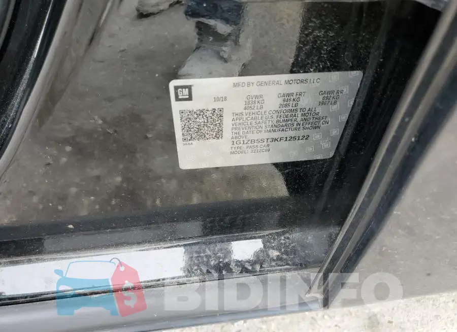 1G1ZB5ST3KF125122 Photo# 12