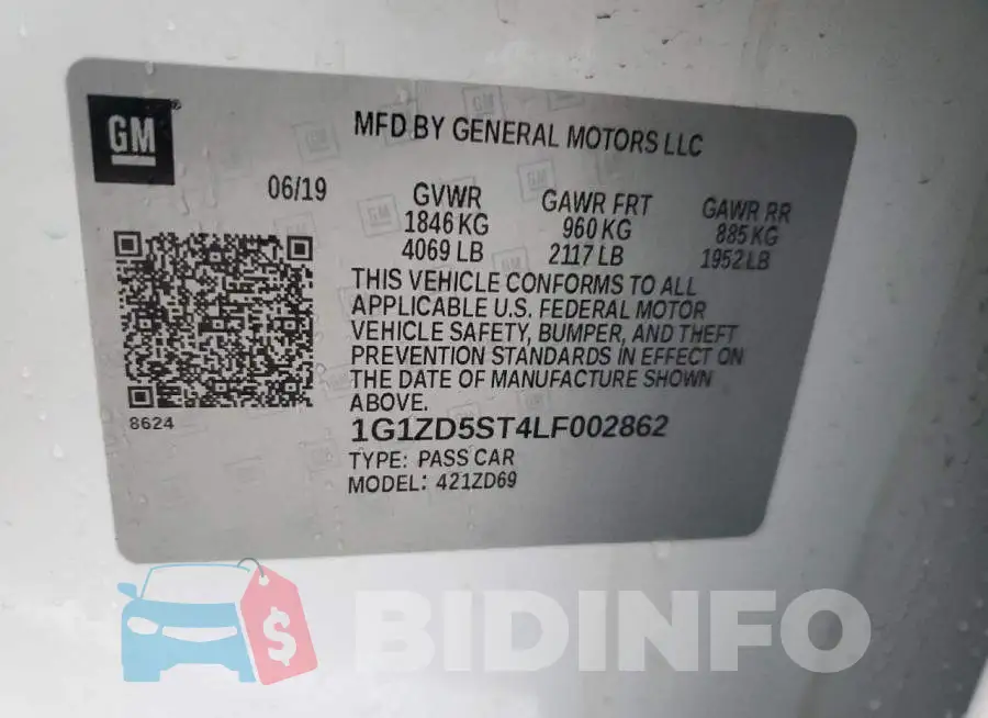 1G1ZD5ST4LF002862 Photo# 12