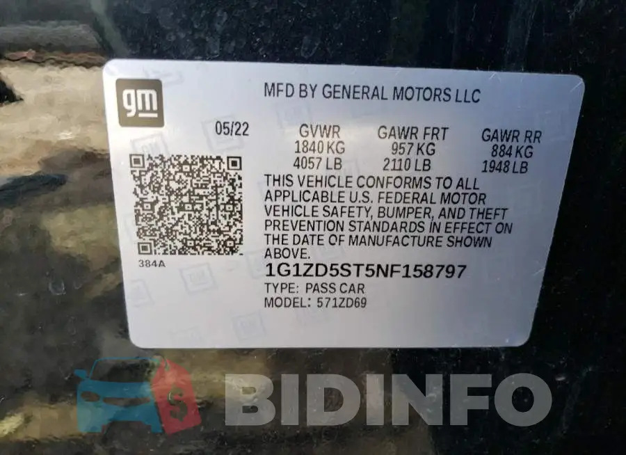 1G1ZD5ST5NF158797 Photo# 12