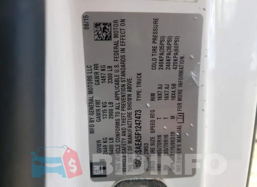 1GCHSAEA5F1247473 Photo# 12