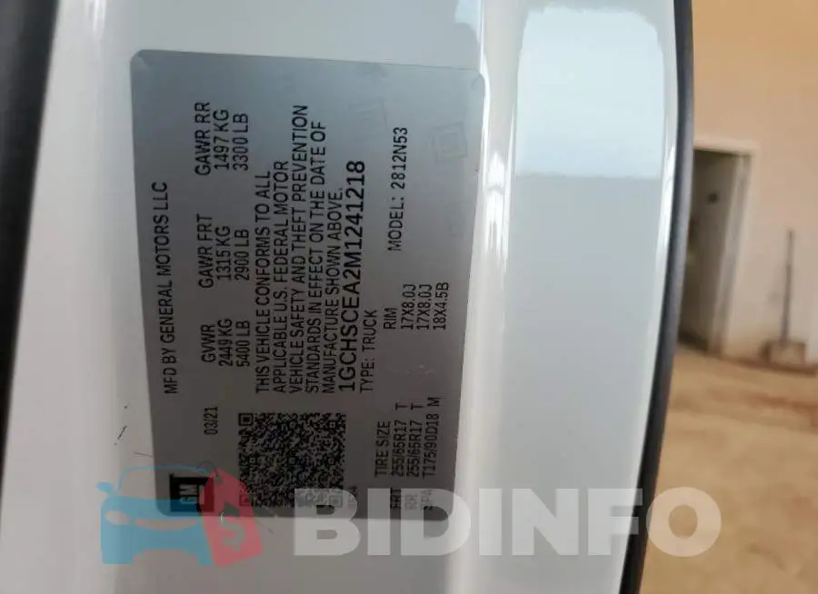 1GCHSCEA2M1241218 Photo# 13