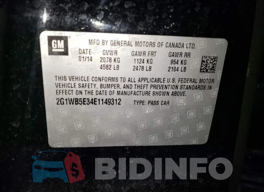 2G1WB5E34E1149312 Photo# 12