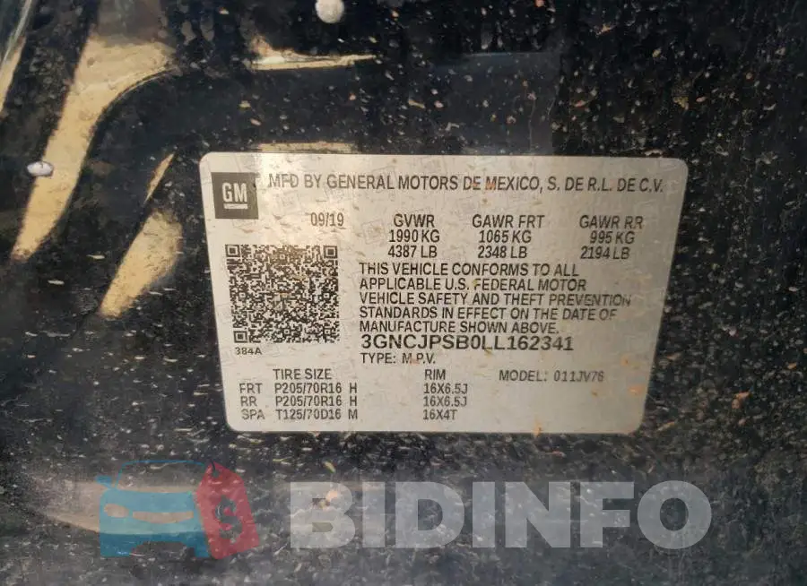 3GNCJPSB0LL162341 Photo# 13