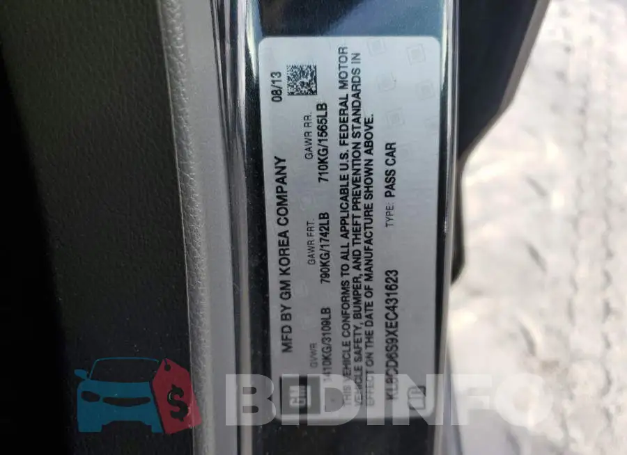 KL8CD6S9XEC431623 Photo# 12