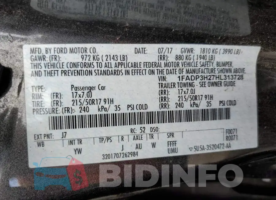1FADP3H27HL313728 Photo# 12